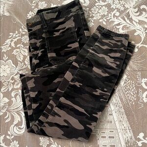Pilcro Camouflage Straight Leg Pants